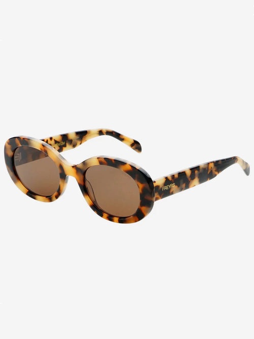 Aria Oval Sunnies in Milky Tortoise