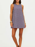 Caprina Mini Dress in Star Spangled Seas