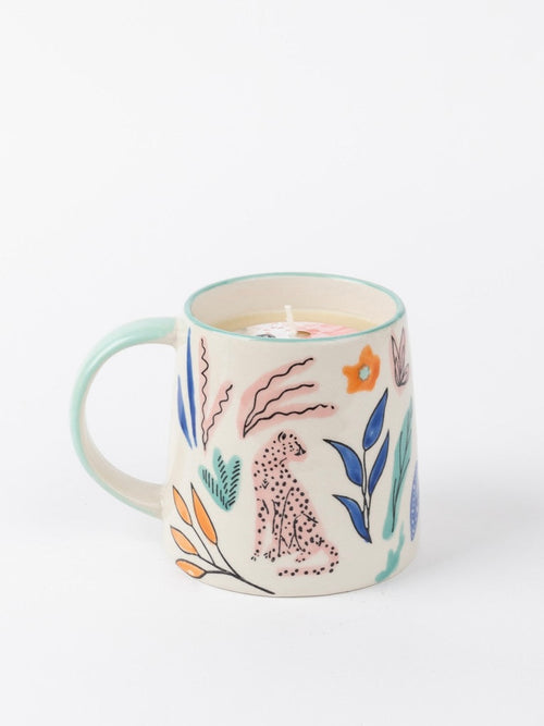 Sweet Grace Leopard Mug Candle