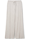 Maddie Waffle Drawstring Pant in Ash