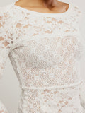 Lace Layering Long Sleeve in Sugar Swizzle