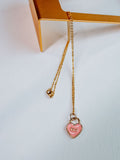 Light Pink Heart Necklace