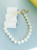 Such A Lady Marble Necklace in Ivory