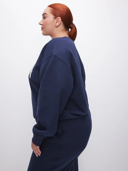 Brushed Fleece Graphic Crew Sweatshirt London