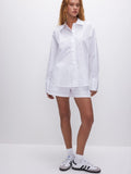 Embellished Good Shirt in White