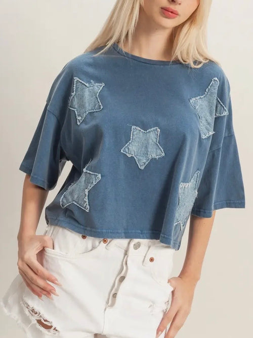 STARting Off Right Tee in Blue