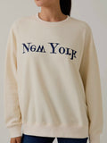 New York Or No Where Sweatshirt in Cream