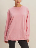 Drop Shoulders Not Names Tee in Taffy Pink