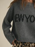 Start Spreading The News Sweater in Grey