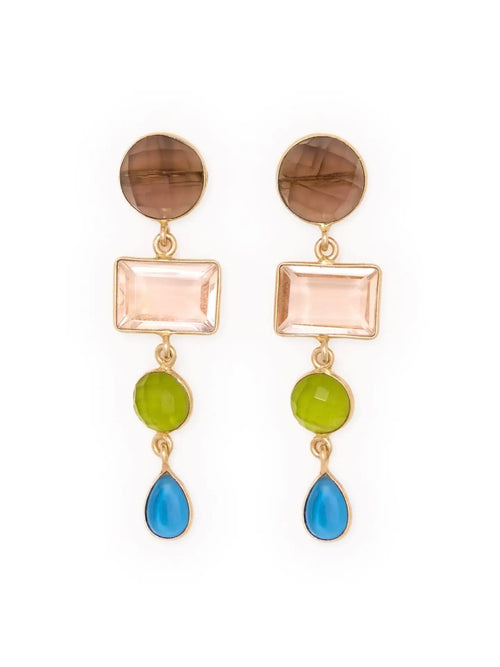 Natalie Dangle Glass Earrings