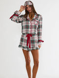 Aurora & Luna PJ Set in Frosted Pine Plaid