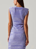 Nyah Textured Dress in Lilac