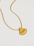 Cosmic Shell Necklace in Gold