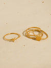 Oslo Ocean Charm Ring Set