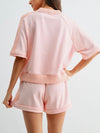Tried & Trimmed Short Set in Pink