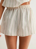 Frilly Of The Valley Set in Ivory Multi