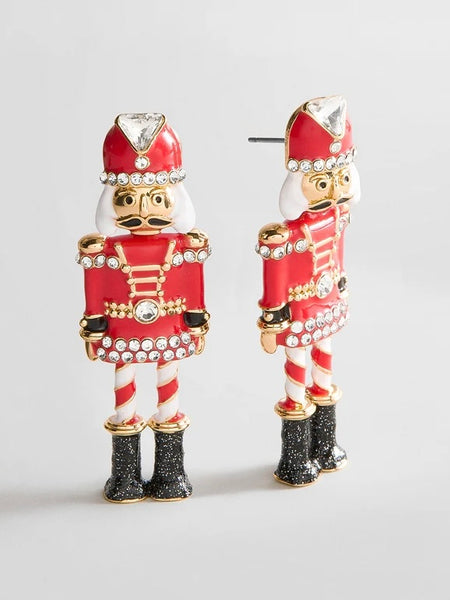 Marching On Nutcracker Earrings