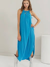 HALTer Right Now Midi Dress in Blue