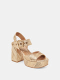 Bobby Deco Heel in Gold