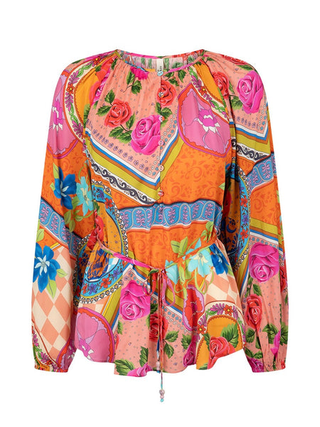 Aphrodite Blouse in Rose