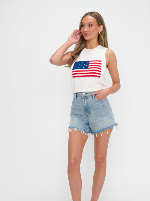 Milo Tank in Flag Knit