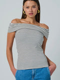 Show Your Stripes Top in Black & White