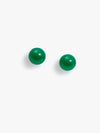 Le Bead Stud Earrings in Emerald