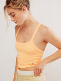 All Clear Cami Solid in Neon Clementine