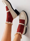 Beloved Waffle Knit Ankle Socks in Cedar