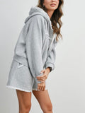 Connect The Dots Zip Up in Grey
