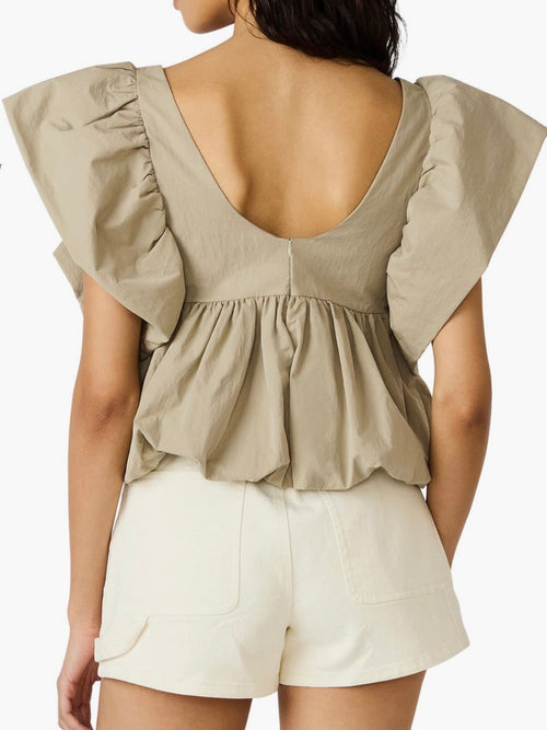 Saskya Top in Khaki