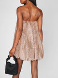 Beverly Bubble Dress in Silver Confetti