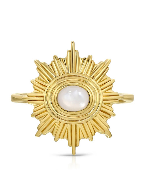 Supernova Ring in Mother of Pearl