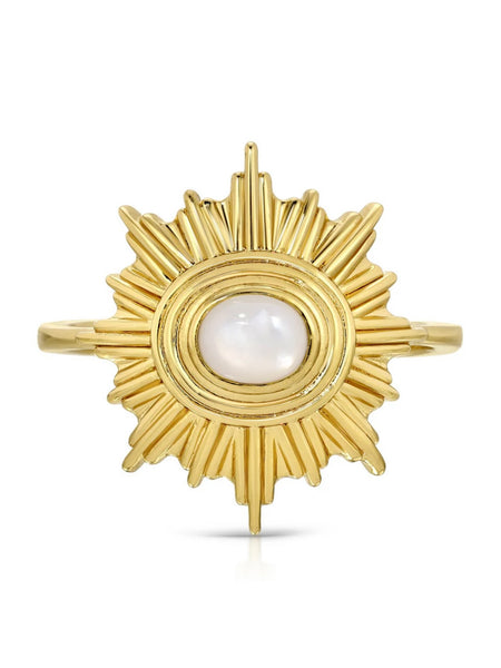 Supernova Ring in Mother of Pearl