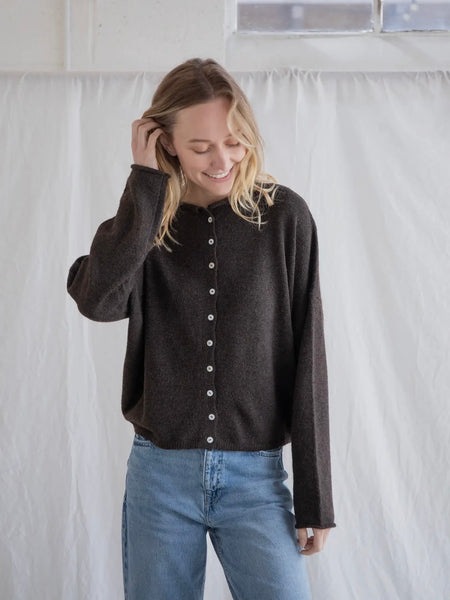 Piper Cardigan in Chocolate