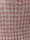 Get With Gingham Henley Sweater in Pink