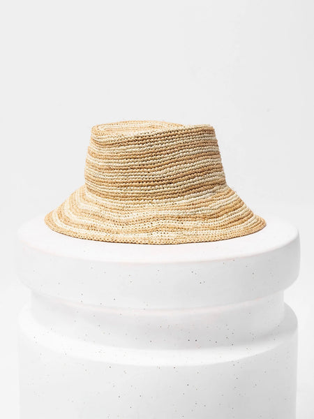 Isadora Bucket Hat in Stripe