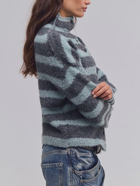 WTF Button Collection Cardigan in Storm Cloud