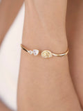Golden Nautilus Shell Cuff Bracelet