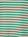 Cruisin' Through Stripe Top in Green & Cream