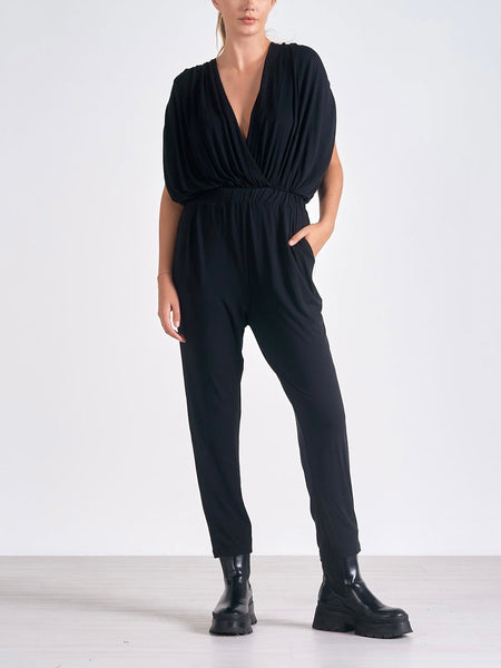 Take The Leap Jumpsuit in Black