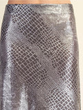 Party Animal Metallic Skirt in Silver