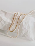 Camryn Layered Pearl Chain Necklace