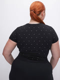 Crystal Baby Tee in Black