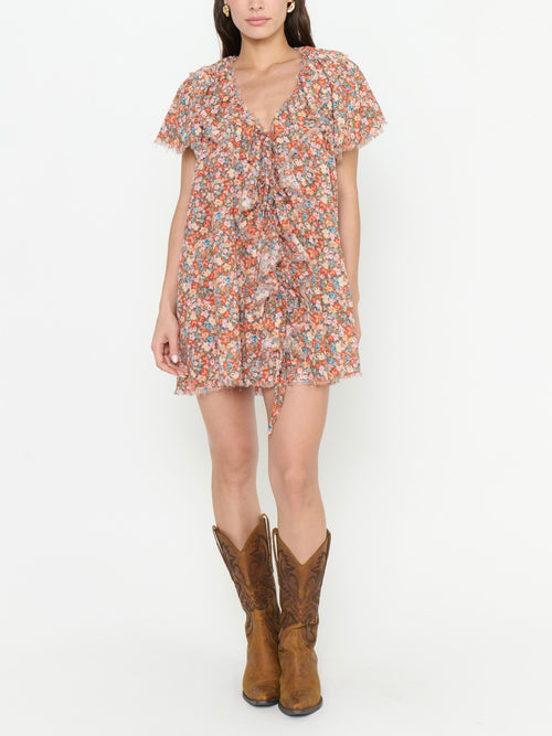 Rosalie Tunic Dress in Rustic Meadow