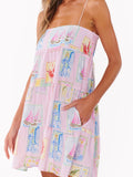 OOO Mini Dress in Summer Soleil Linen
