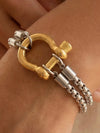 Steel The Show Bracelet in Two Tone