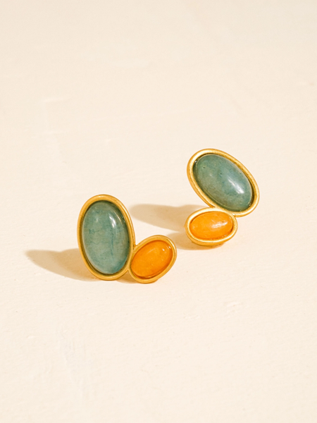 Ambar Natural Stone Earrings