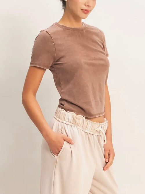 Good Crews Tee in Chocolate