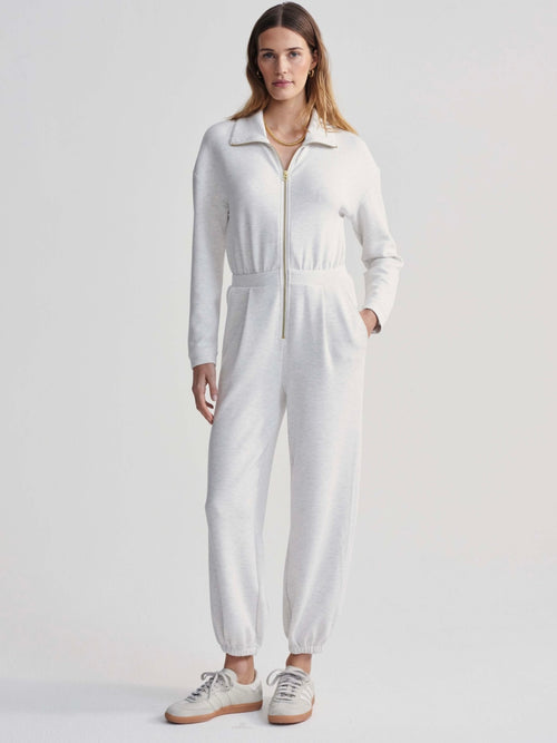 Jessie Jumpsuit in Ivory Marl